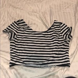 Striped crop top